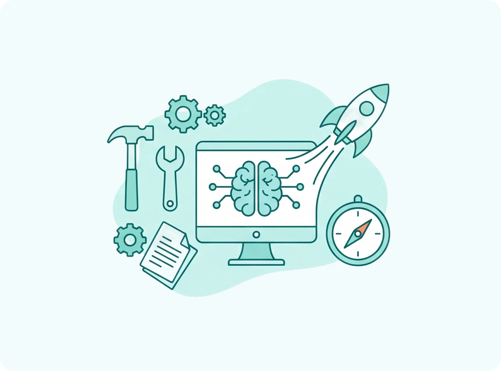 Illustration for AI native marketing teams collection